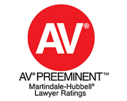 AV Preeminent Martindale - Hubbell Lawyer Ratings