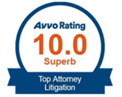 Avvo Rating 10.0 Superb - Top Attorney Litigation